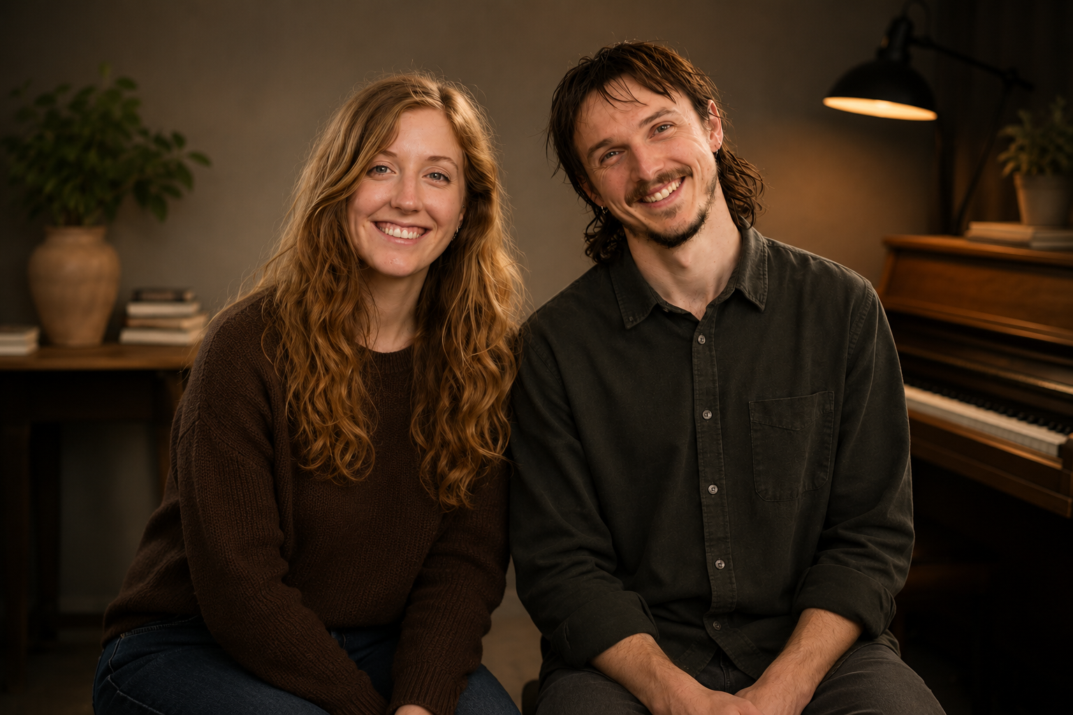 Jessie Monk and Aidan Ryan, teachers at Coburg Hill School of Music